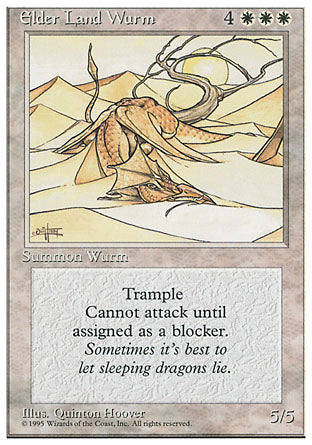 Elder Land Wurm (4th Edition) Good