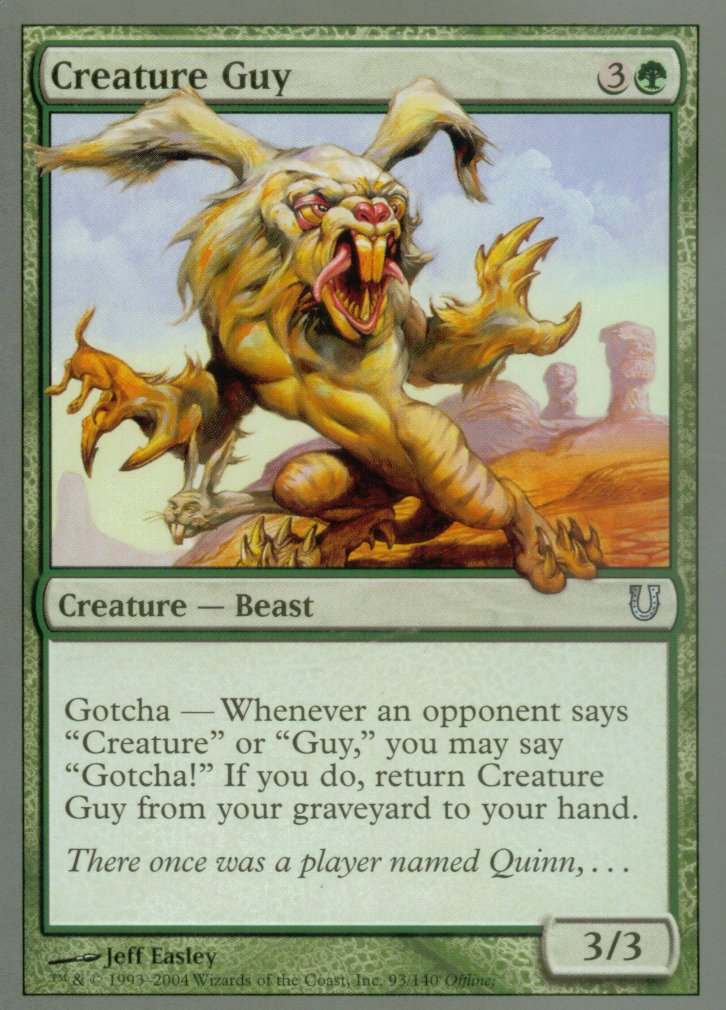 Creature Guy (Unhinged) Near Mint