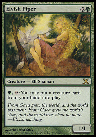 Elvish Piper (10th Edition) Near Mint Foil