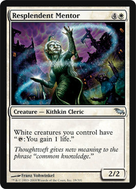 Resplendent Mentor (Shadowmoor) Near Mint Foil
