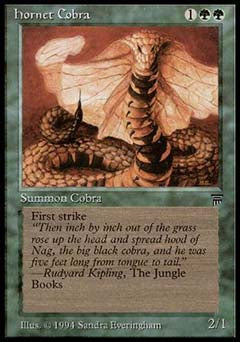 Hornet Cobra (Legends) Near Mint Italian