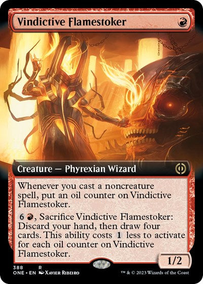 Vindictive Flamestoker (Extended Art) (Phyrexia: All Will Be One) Near Mint