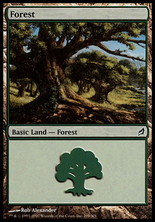 Forest (299) (Lorwyn) Near Mint Foil