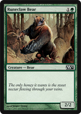 Runeclaw Bear (Magic 2012 Core Set) Near Mint Foil