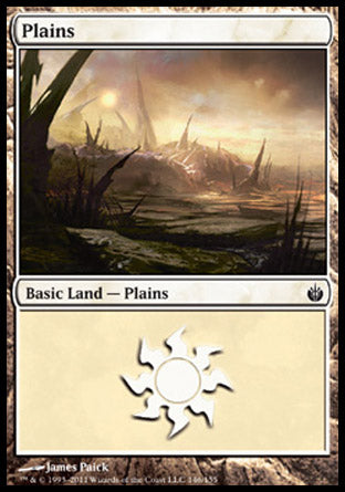 Plains (146) (Mirrodin Besieged) Light Play Foil