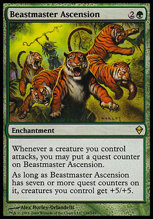 Beastmaster Ascension (Zendikar) Near Mint Foil