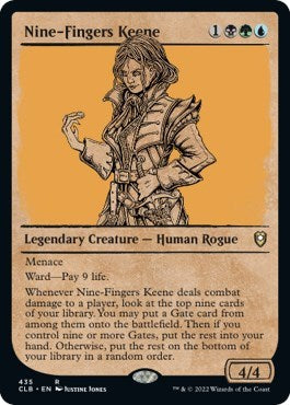 Nine-Fingers Keene (Showcase) (Commander Legends: Battle for Baldur's Gate) Near Mint