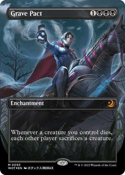 Grave Pact (Anime Borderless) (Confetti Foil) (Wilds of Eldraine: Enchanting Tales) Near Mint
