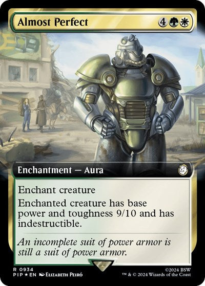 Almost Perfect (Extended Art) (Surge Foil) (Universes Beyond: Fallout) Near Mint