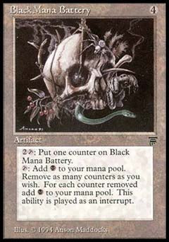 Black Mana Battery (Legends) Near Mint Italian