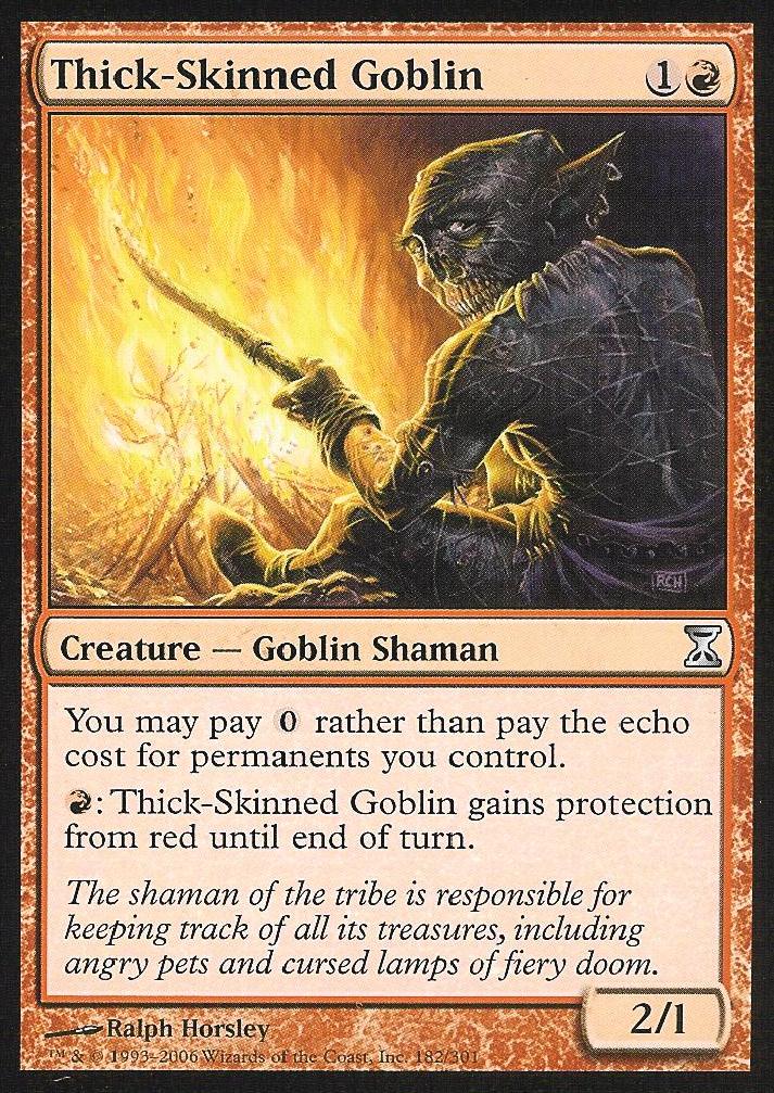 Thick-Skinned Goblin (Time Spiral) Near Mint Russian