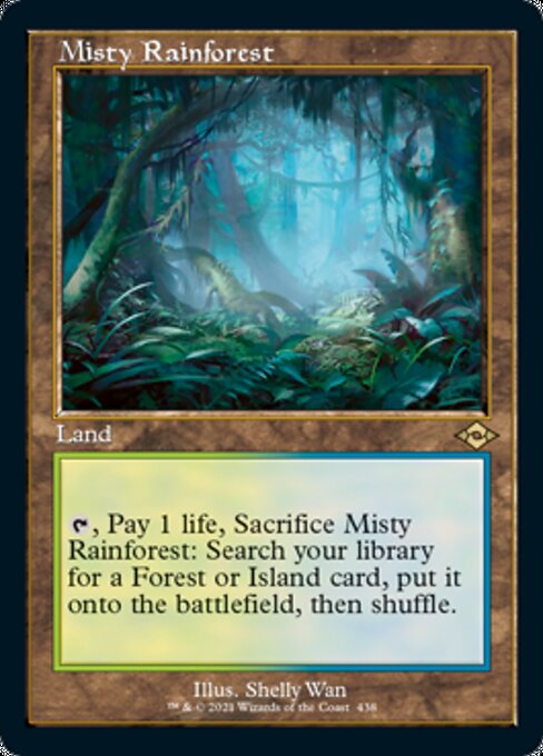 Misty Rainforest (Retro Frame) (Modern Horizons 2) Near Mint Etched Foil