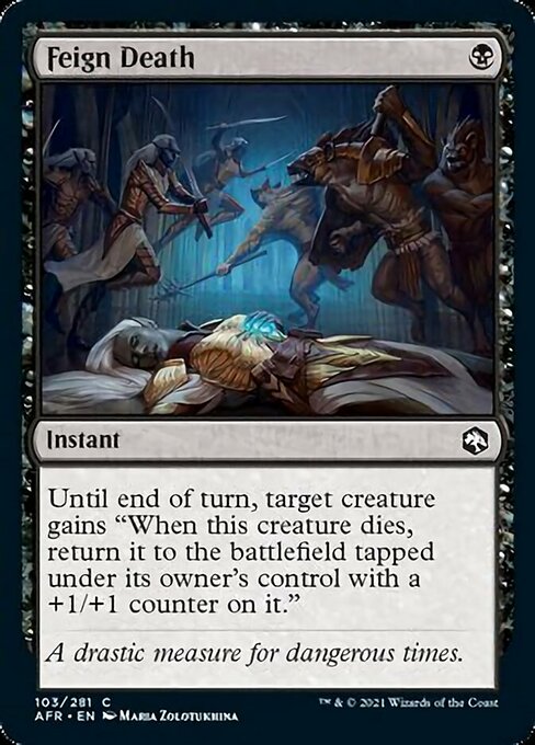 Feign Death (Adventures in the Forgotten Realms) Near Mint Foil