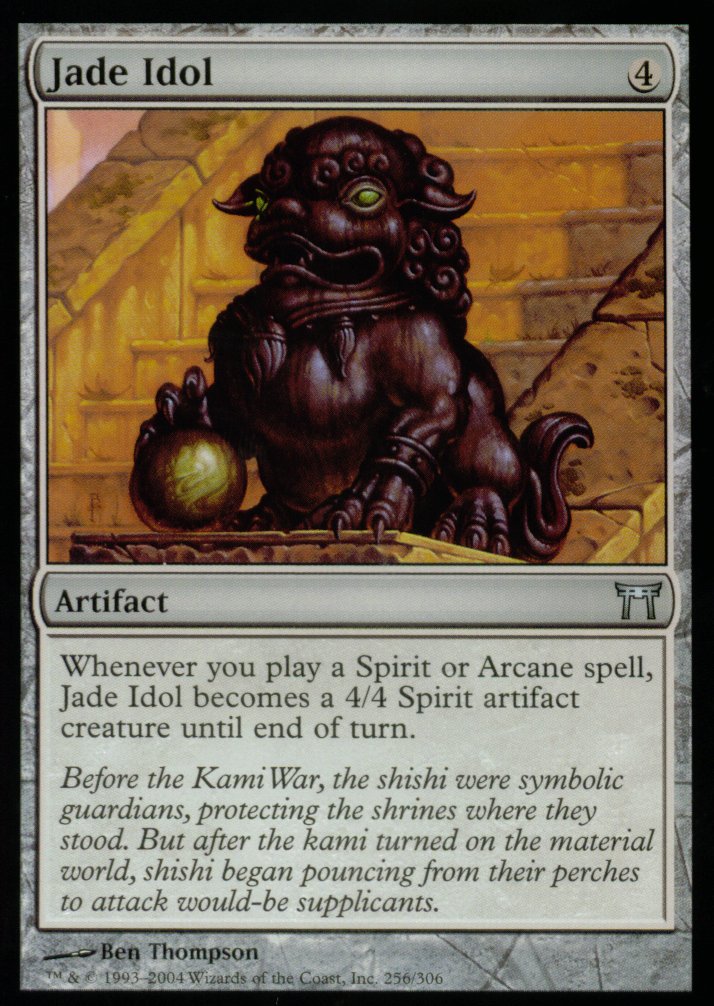 Jade Idol (Champions of Kamigawa) Light Play Foil