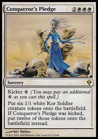 Conqueror's Pledge (Zendikar) Light Play Foil Japanese