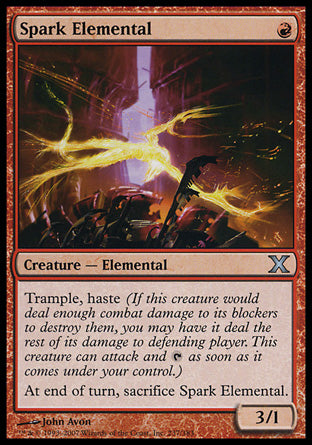 Spark Elemental (10th Edition) Near Mint Foil Spanish