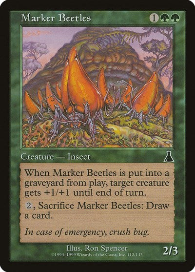 Marker Beetles (Urza's Destiny) Light Play Foil