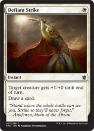 Defiant Strike (Khans of Tarkir) Near Mint Foil