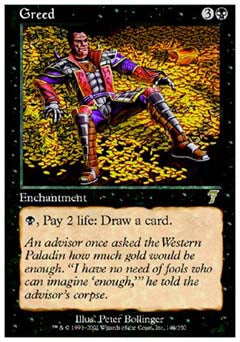Greed (7th Edition) Near Mint Foil