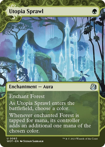 Utopia Sprawl (Wilds of Eldraine: Enchanting Tales) Near Mint Foil