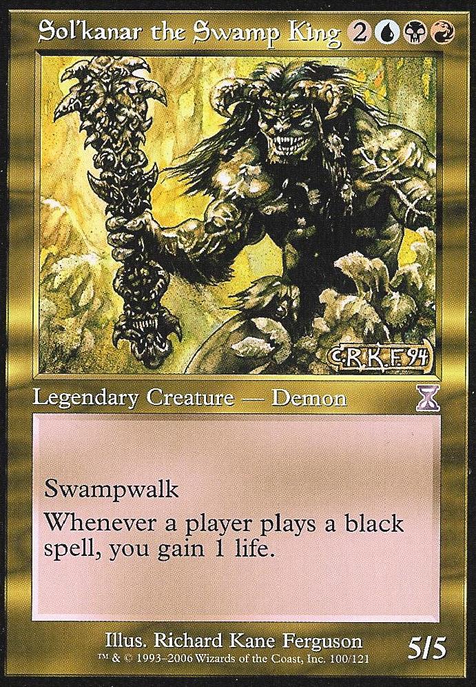 Sol'kanar the Swamp King (Time Spiral Time Shifted) Near Mint Japanese
