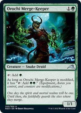 Orochi Merge-Keeper (Kamigawa: Neon Dynasty) Near Mint