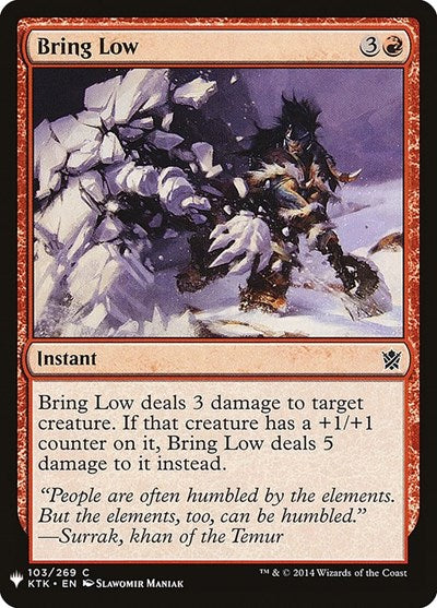 Bring Low (Mystery Booster) Near Mint