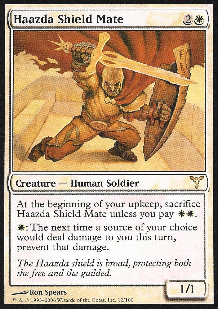 Haazda Shield Mate (Dissension) Near Mint Foil