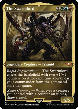 The Swarmlord (Display Commander) (Foil Etched) - Thick Stock (Universes Beyond: Warhammer 40K) Near Mint