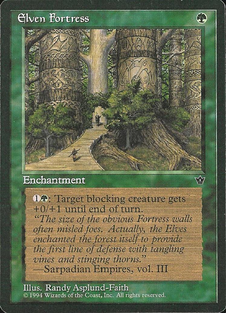 Elven Fortress (1) (Fallen Empires) Near Mint