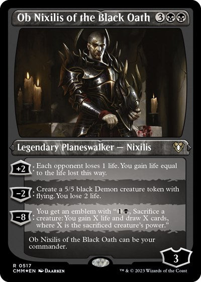 Ob Nixilis of the Black Oath (Foil Etched) (Commander Masters) Near Mint