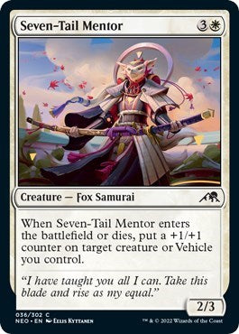 Seven-Tail Mentor (Kamigawa: Neon Dynasty) Near Mint