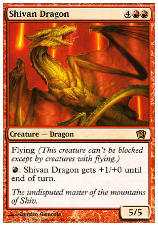 Shivan Dragon (8th Edition) Near Mint