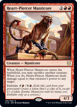 Heart-Piercer Manticore (Commander 2019) Near Mint