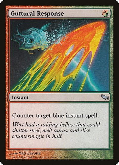 Guttural Response (Shadowmoor) Near Mint Foil