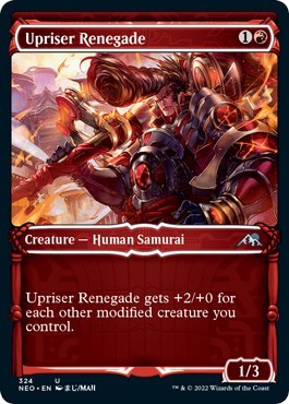 Upriser Renegade (Showcase) (Kamigawa: Neon Dynasty) Near Mint