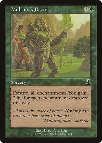 Multani's Decree (Urza's Destiny) Near Mint
