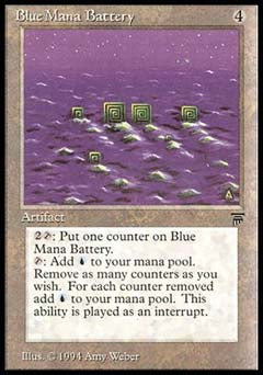 Blue Mana Battery (Legends) Light Play