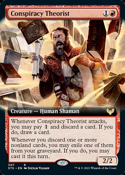 Conspiracy Theorist (Extended Art) (Strixhaven) Near Mint