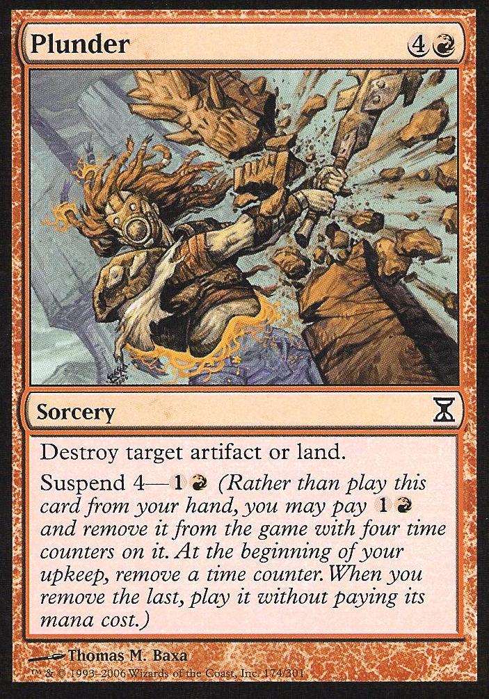 Plunder (Time Spiral) Near Mint Foil Russian