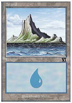 Island (335) (Classic 6th Edition) Light Play