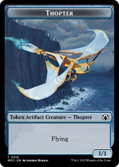 Thopter / Gold Double-sided Token (Commander: March of the Machine) Near Mint