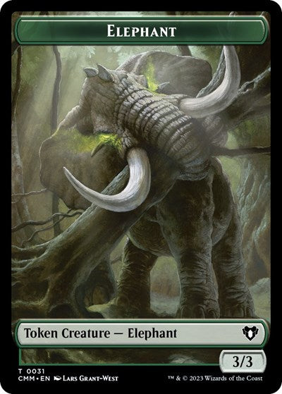 Elephant Token (Commander Masters) Near Mint