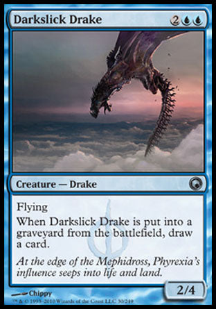 Darkslick Drake (Scars of Mirrodin) Near Mint Foil