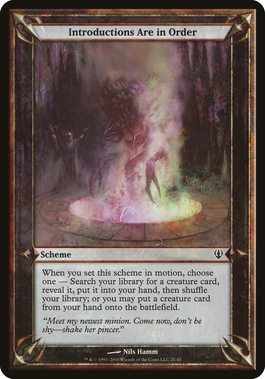 Introductions Are in Order (Scheme) (Archenemy) Near Mint