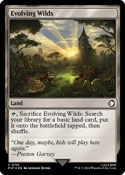 Evolving Wilds (Surge Foil) (Universes Beyond: Fallout) Near Mint