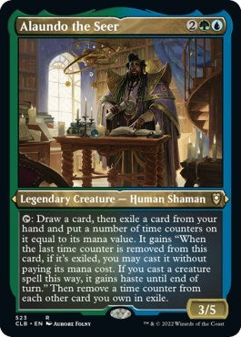 Alaundo the Seer (Etched Foil) (Commander Legends: Battle for Baldur's Gate) Near Mint Foil