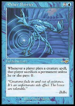 Aether Barrier (Nemesis) Near Mint Foil