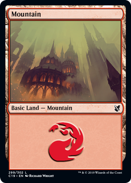 Mountain (299) (Commander 2019) Near Mint