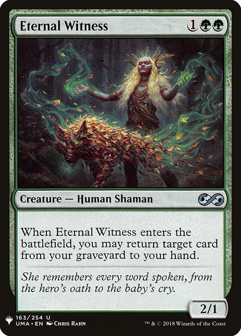 Eternal Witness (Ultimate Masters Art) (Mystery Booster) Near Mint